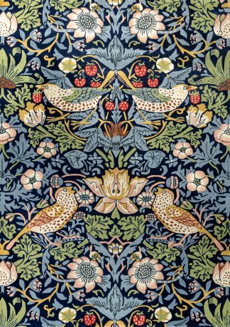 Kilimas Morris & Co Strawberry Thief Indigo 027708 1