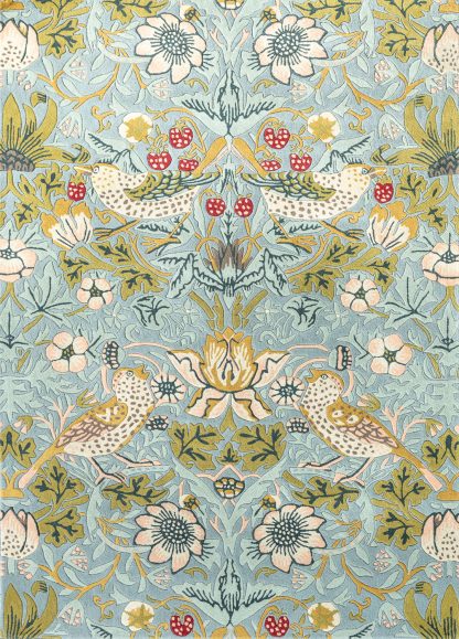 Kilimas Morris & Co Strawberry Thief Slate 027718 1
