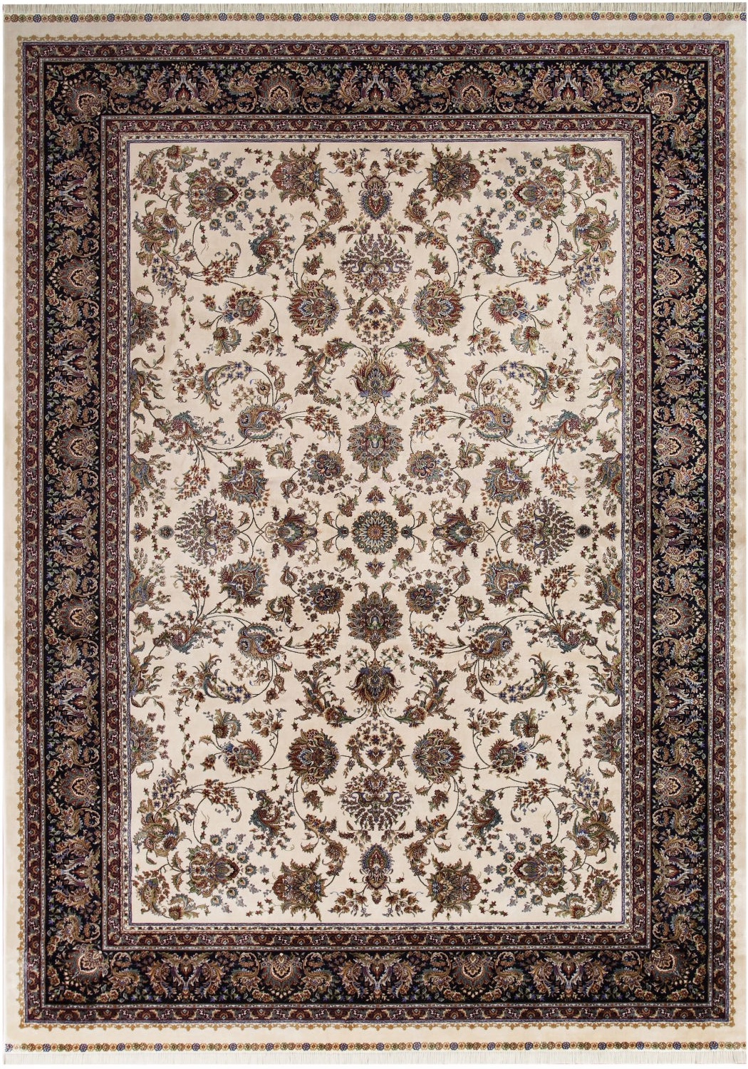 Kilimas Qum 2104A Cream-Navy 1